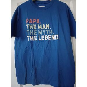 Papa The man The myth The Legend Men's T-shirt size Medium